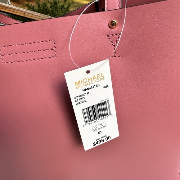 Michael Kors Manhattan Large Tote- Pink NWT - Picture 3 of 6